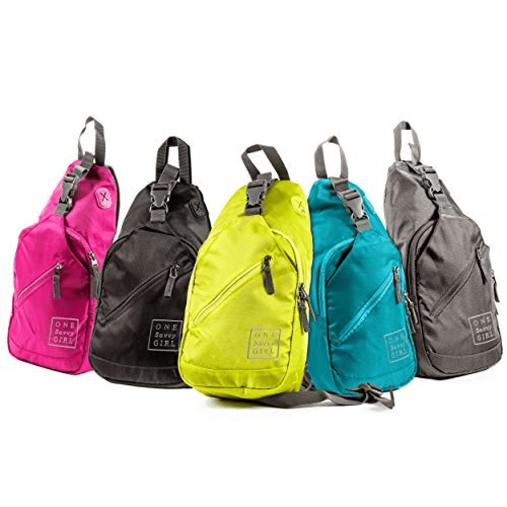 sling backpack for women by - crossbody single shoulder strap bag -  multipurpose daypack great for hiking, camping, travel, & more