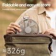 thumbnail image 4 of Zcvtbye Camping Fan with LED Display, 4-Speed Handheld & Desk Fan, 3000mAh Rechargeable Portable Fan, Foldable Small Fan for Outdoor Travel Office Desk, 4 of 10