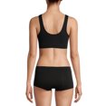 thumbnail image 3 of No Boundaries Juniors' Seamless Scoop Neck Bralette, 2-Pack, 3 of 11
