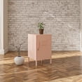 thumbnail image 5 of RealRooms Shadwick 1 Door Metal Locker Style Livingroom End Table, Pink, 5 of 10