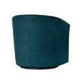 thumbnail image 2 of Comfort Pointe Elizabeth Ocean Blue Microfiber Swivel Accent Chair, 2 of 2