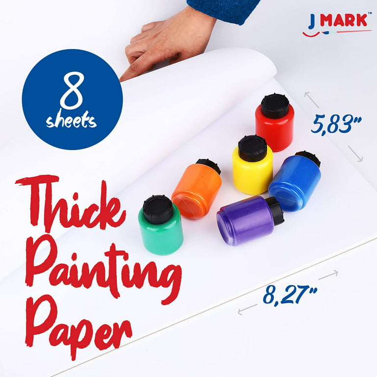 J MARK Kids Paint Set and Paint Easel – 14-PIECE ACRYLIC PAINTING