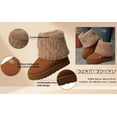 thumbnail image 5 of Pandaie Women's Faux Furry Snow Boots Platform Fuzzy Plush Winter Shoes Comfort Outdoor Fleece Lined Fashion Slip on Ankle Booties Green 8, 5 of 8