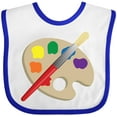 thumbnail image 3 of Inktastic Artist Palette and Brush Boys or Girls Baby Bib, 3 of 4