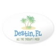 thumbnail image 1 of CafePress - Destin Florida Therapy - Sticker (Oval), 1 of 1