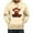 Beige, variant on Zhanqunnn Men's Autumn And Winter Hoodie With Floral Cattle Print Hooded Sweatshirt Shoulder Down Long Sleeved Sweatshirt Top Men Hoodies Pullover, Size XXXL