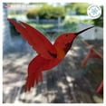thumbnail image 5 of Window Flakes Anti-Collision Watercolor Hummingbird Window Clings, Multicolor Glass Safety Set of 9 Decals, 5 of 7