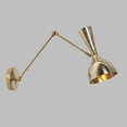 thumbnail image 2 of Stilnovo Style Diabolo Articulated Brass Wall Lamp Sconce Mid-Century Modern Brass Wall Lamp, 2 of 8