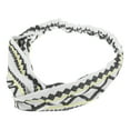 thumbnail image 4 of Unique Bargains 1 Pc Fashion Love Sea Pattern Cross Elastic Hairband for Women White, 4 of 6