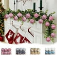 thumbnail image 1 of Paquete de 6 Bolas Navideñas con Purpurina Azul, Adornos Colgantes de Plástico de 8 Cm con Formas Geométricas para Árbol, Decoración Festiva Diy para Chimenea y Guirnalda., 1 of 6