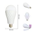 thumbnail image 2 of Rechargeable Light Bulbs, Energy Efficient LED Light Bulb Detachable Battery Operated E27 Light Bulb, Emergency Flashlight Dimmable Ultra Bright Bulbs, for Power Outage 85V-265V, 2 of 7
