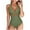 16 Army Green, variant on Feimerou Sexy One Piece Swimsuits for Women Halter Neck Mesh Sheer Sarong Wraps Bathing Suits Sexy High Waisted Tummy Control Swimwear