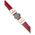 thumbnail image 3 of Bracelet Divino Nino Jesus bracelet handmade jewelry with Genuine Double Leather straps by Graciela's Collection, 3 of 14