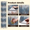 thumbnail image 5 of Modern Industrial Weathered Concrete Texture Blue Gray Paint Rust Stains Wall Mural 23.6in x 9.8ft Self Adhesive Removable Wall Paper Renter Friendly Wallpaper for Bedroom Cabinets, 5 of 8