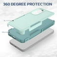 thumbnail image 5 of for Samsung Galaxy S23 FE Case: Dual Layer Protective Heavy Duty Cell Phone Cover Shockproof Rugged with Screen Protector - Military Protection Bumper Tough - Samsung Galaxy S23 FE 5G 2023, Green, 5 of 16