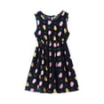 thumbnail image 1 of Robe Décontractée à Imprimé Floral pour Filles, Été, Confortable, Col Rond, Sans Manches, 1 of 3