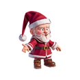 thumbnail image 2 of Adornos navideños de Papá Noel, estatua de resina, regalo de escritorio, figura de pie de Papá Noel festivo para coche, chimenea, hogar, comedor Estilo B, 2 of 8