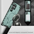 thumbnail image 2 of Magnetic for Samsung Galaxy S24 Ultra Case [Dual Layer Structure Protection] Magnetic Car Mount & Wireless Charging, Military Grade Drop Protection Heavy Duty Shockproof Phone Case, Midnightgreen, 2 of 7