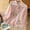 Pink, variant on Sakmal Crew Neck T Shirts Womens Cotton and Linen Embroidered Tops Short Sleeve Shirts T-Shirts Summer Tops