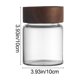 thumbnail image 3 of Frasco de vidrio borosilicato sellado con tapa de madera de arce, grado alimenticio, transparente, opciones de múltiples tamaños para productos secos, bocadillos y granos., 3 of 7