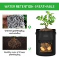 thumbnail image 2 of iPower 5-Pack 10-Gallon Potato Grow Bags Garden Vegetable Plant Pots Container, 2 of 7