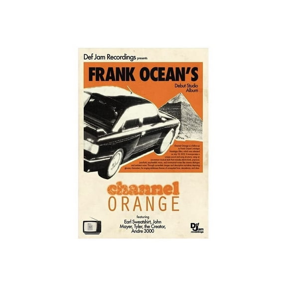 Frank Ocean Poster Channel Orange Posters Music Album Posters Aesthetics Room HD Print Canvas Wall Art Home Decor