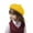 Yellow, variant on Toptie Classic Kids' Wool French Warm Beret Girl's Artist Hat, 9.5 inches Diameter-Pink