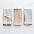 thumbnail image 2 of Creative Co-Op Square Cotton Napkins with Scalloped Edge and Stripes, Set of 4, 2 Colors, 2 of 3