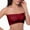Red, variant on QNANSPI Women's Plus Size Bras,Strapless Bra,Convertible Strapless Bra Wireless Comfortable Push Up Support Seamless Breathable Removable Strap Bandeau