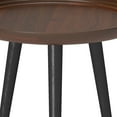 thumbnail image 3 of WyndenHall  Joellla Modern Industrial 18 inch Wide Metal Round Side Table in Cognac - 18 W x 18 D x 22 H, 3 of 5