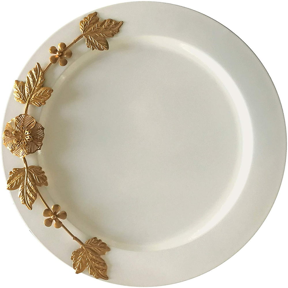 Set of 2 Elegant Charger Plates 13 Inch Service Plates Tableware
