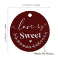 thumbnail image 6 of Inkdotpot 50 Pack Love Is Sweet Wedding Favor Paper Tag Craft Real Silver Foil Hang Tag, 6 of 7