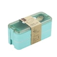 thumbnail image 2 of Daisyyozoid Wholesale Portable 3 Layer Microwave Bento Lunch Box Spoon Food Container Storage Box, 2 of 5