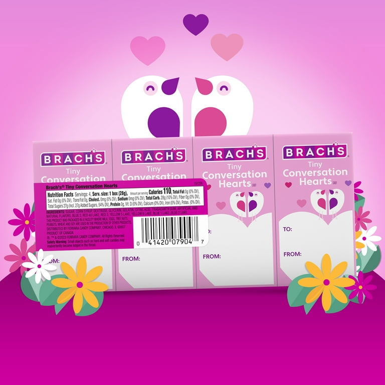 Brach's Tiny Conversation Hearts Candy: Nutrition & Ingredients