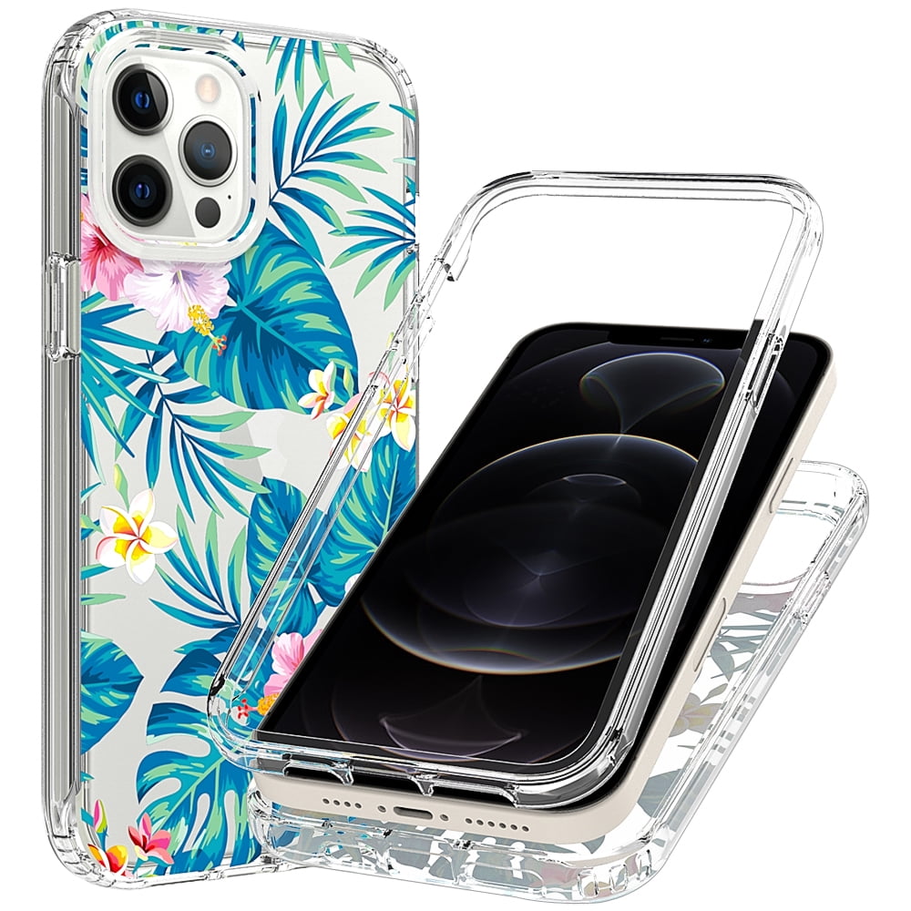 For Iphone 12 Pro Max Case Bestshe 360 Degree Wrap Full Body Protection Patterned Bumper Protection Case Tpu Rubber Silicone Shock Proof Edges Phone Cover For Apple Iphone 12 Pro Max Flower Walmart Com
