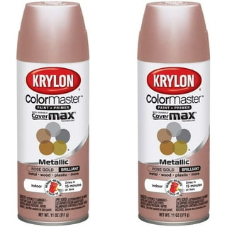 Krylon Gold Metallic Spray Paint 18K Gold 8-ounce, Snap and Spray