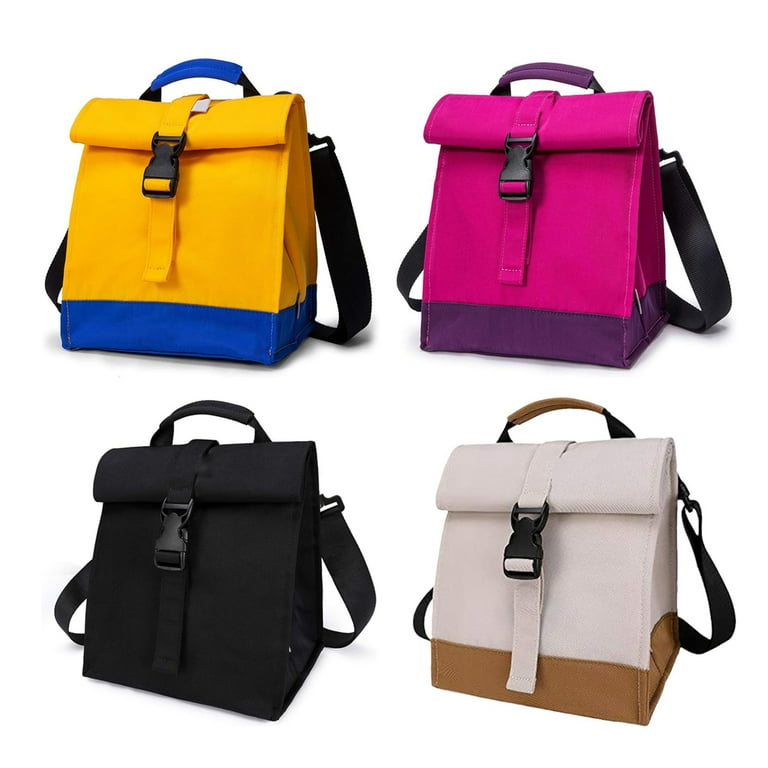 Lnsulated Lunch Bag Roll Top Lunch Box Reusable Lunch Box Cooler