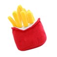 thumbnail image 4 of Juguete de peluche para perros, resistente a las mordeduras, rechinar los dientes, alivio del aburrimiento, forma de patatas fritas, juguete masticable para mascotas para cachorros, 4 of 5