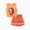 Orange, variant on Peppa Pig Toddler Girls 2pcs Floral Butterfly Print Ruffled Sleeveless Top with Pants Set