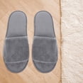 thumbnail image 3 of Zapatillas para huéspedes de hotel Zapatillas de spa antideslizantes con punta cerrada para mujeres y hombres Zapatillas desechables Zapatillas de hotel para interiores para viajes y uso doméstico, 3 of 5