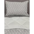 thumbnail image 3 of Abstract Comforter & Sham Bedding Set, Little Swirly Circles Points Spots Geometric Soft Toned Graphical Simplistic Ovals, 3 pcs Duvet Set Microfiber Filling Quilt, 5 Sizes, Dust White, by Ambesonne, 3 of 4