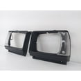 thumbnail image 3 of Headlight Door Bezel Light Case Black LH+RH For Toyota Pickup Hilux 1982-83 RN45, 3 of 7
