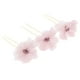 thumbnail image 1 of 3x horquillas para el pelo en forma de flores, horquillas para el pelo, accesorios para el cabello, boda, novia Rosa claro jinwen Los pernos de pelo nupciales de la flor, 1 of 8