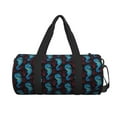 thumbnail image 2 of KLL Blue Seahorse Duffle Bag For Men Women Sport Gym Fitness Tote Travel Training Workout Basketball Football Weekender, 2 of 8
