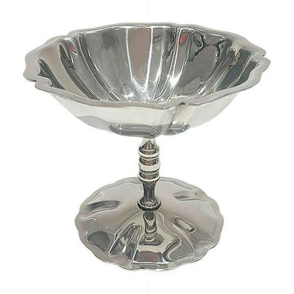 Ice Cream Cups Dessert Dish Stainless Steel Sundae Bowls, Stainless Steel Ice Cream Goblet Cups Serving Dessert Dish Bowls for Salad Fruit Cereal Pudding Dessert Bowls