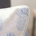 thumbnail image 3 of SAFAVIEH Brillen Pineapple Accent Pillow, 18" x 18", Blue/White, 3 of 4