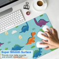 thumbnail image 4 of Long Mouse Pads for Desk,Light Blue Dinosaurs Palms Eggs Pattern Desk Mats on Top Of Desks, Desk Mouse Pad Extra Large with 3mm Non-Slip Base and Stitched Edge for Gaming,Office,Work,Home 31.5"x11.8", 4 of 6