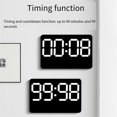 thumbnail image 1 of Electronic Wall Clock Temperature Date Display Table Clock Wall-Mounted Digital LED Alarm Clocks for Home A, 1 of 5