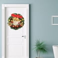 thumbnail image 4 of Xmarks Christmas Wreath Decorations, 13 Inch Artificial Christmas Wreath for Front Door, Christmas Ornaments Gift Wreath Garland for Window Wall Door Decor, 4 of 9