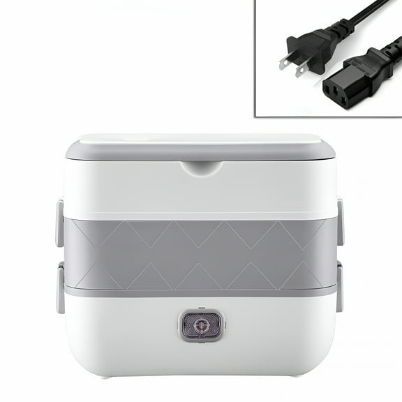 ACDANC Self Heating Lunch Box Cordless,Cordless Lunch Box with 1L,158°F Heat,16000Mah Rechargeable Battery Powered Food Warmer for Work,Self Heating for Office,Car,And Outdoor Use (Gray)